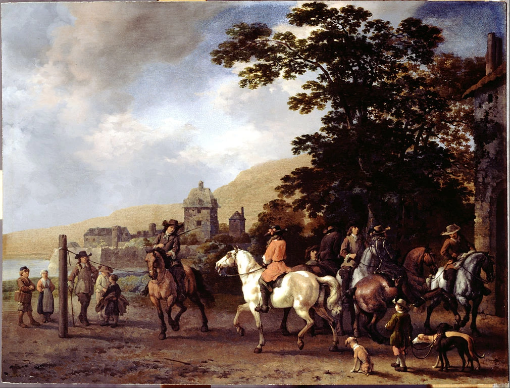 Una scuola di equitazione all'aria aperta - Dulwich Picture Gallery, Londra